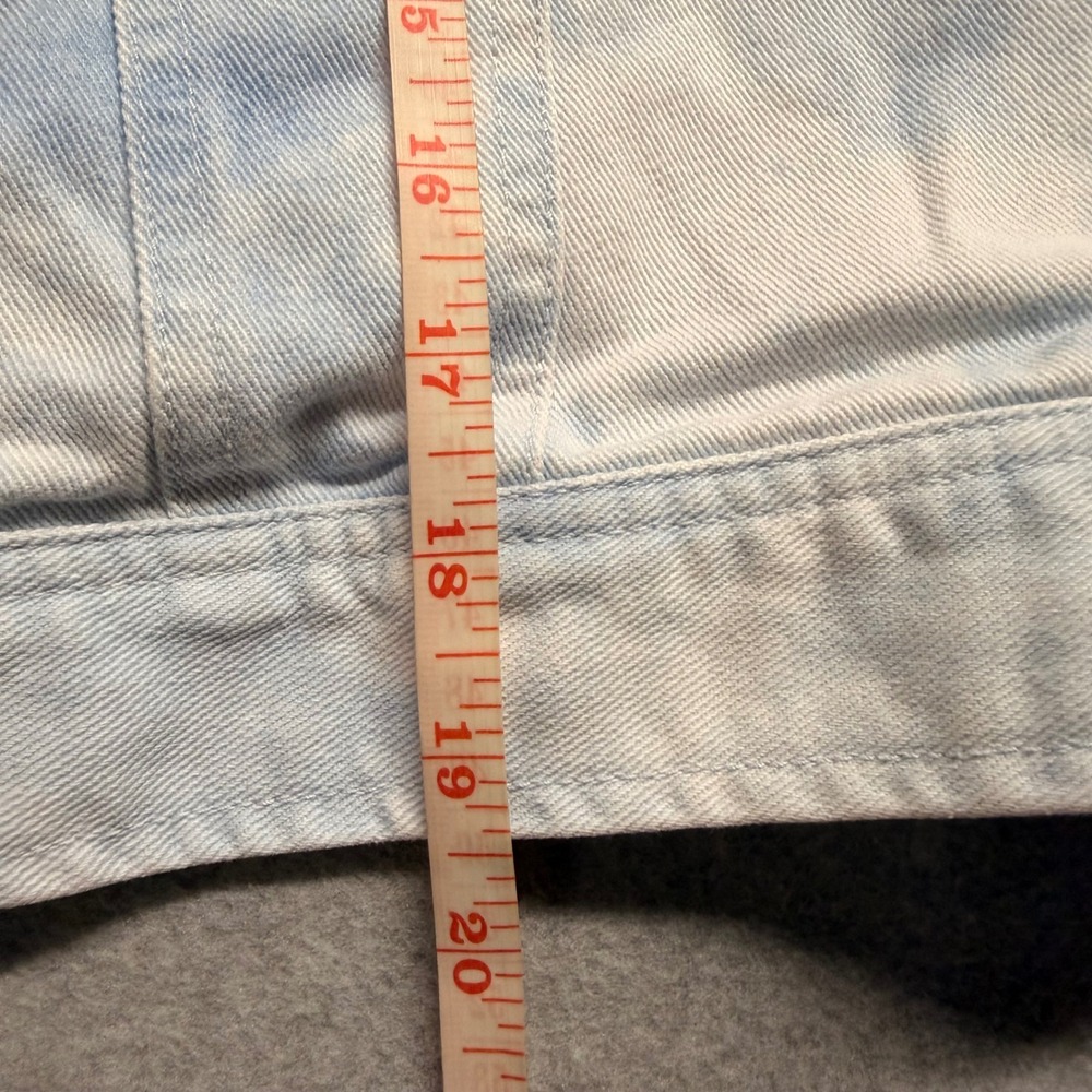 Lauren Ralph Lauren Blue White Tie Dye Acid Wash Denim Trucker Jacket XL Cotton - Picture 5 of 8